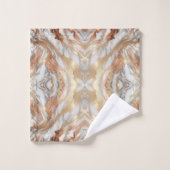 グラム ローズゴールド ラグジュアリー トレンディ マーブル バタフライ バスタオルセット (ウォッシュタオル)