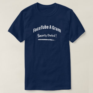 グラムFaceTube (社会的に電話をかけられる!) Tシャツ