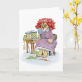 グラモアウィグライオンズハッピーバースデーカード カード (黄色い花)