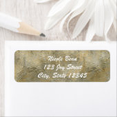 グラモアシック金ゴールドホイルフェイク招待状 ラベル (インサイチュ)