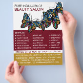 グラモア·バタフライズ·ボーティシアン·美しいサロン チラシ (手)