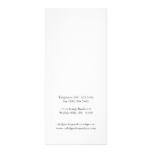 グラモラスで上品なブティックラックカード ラックカード (裏面)