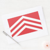 グラモーガン国旗 長方形シール (封筒)