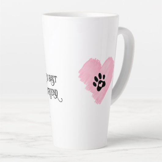 グラモールウェスティーキニアートコーヒーマグ カフェラテマグ (右アングル)