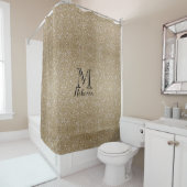 グラモールゴールデングリッツ《写真》ぼけ味ライト金ゴールドグリッター シャワーカーテン (インサイチュ)