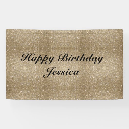 グラモールゴールデングリッツ《写真》ぼけ味ライト金ゴールドグリッター 横断幕 (横)