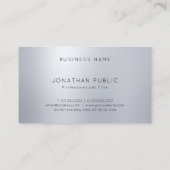 グラモールシルバールックエレガントモノグラムモダンシック 名刺 (裏面)