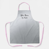 グラモールズシルバー美しいサロン エプロン (正面)