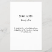 グラモールズシルバー美しいサロン チラシ (裏面)