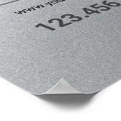 グラモールズシルバー美しいサロン ポスター (角)