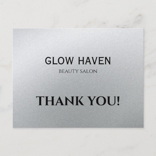 グラモールズシルバー美しいサロン ポストカード (正面)