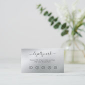 グラモールズシルバー美しいサロン ロイヤリティカード (スタンド正面)