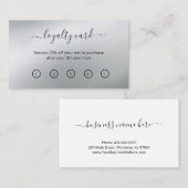 グラモールズシルバー美しいサロン ロイヤリティカード (正面/裏面)