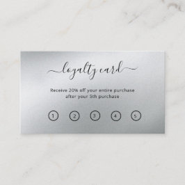 グラモールズシルバー美しいサロン ロイヤリティカード