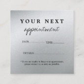 グラモールズシルバー美しいサロン 予約カード (正面)