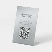 グラモールズシルバー美しいサロン 台座サイン (正面)