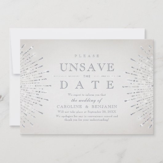 グラモールデコシルバーヴィンテージ日付の保存を解除 セーブザデート (正面)