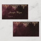 グラモールデコブルガンディヴィンテージウェディング座席表 プレイスカード (正面/裏面)