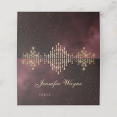 グラモールデコブルガンディヴィンテージウェディング座席表 プレイスカード (外部開封)