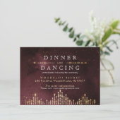 グラモールデコブルガンディヴィンテージウェディング披露宴 エンクロージャーカード (スタンド正面)