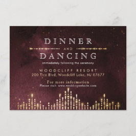 グラモールデコブルガンディヴィンテージウェディング披露宴 エンクロージャーカード