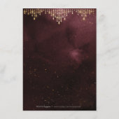 グラモールデコブルガンディヴィンテージウェディング詳細カード エンクロージャーカード (裏面)