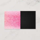 グラモールピンクグリッターアイラッシュ美しい 名刺 (裏面)