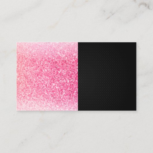 グラモールピンクグリッターアイラッシュ美しい 名刺 (裏面)