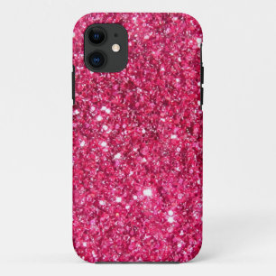 グラモールホットピンクグリッター iPhone 11 ケース
