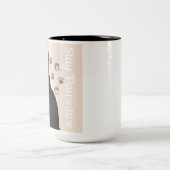 グラモールポーズデザインマグブラックキャット ツートーンマグカップ (中央)