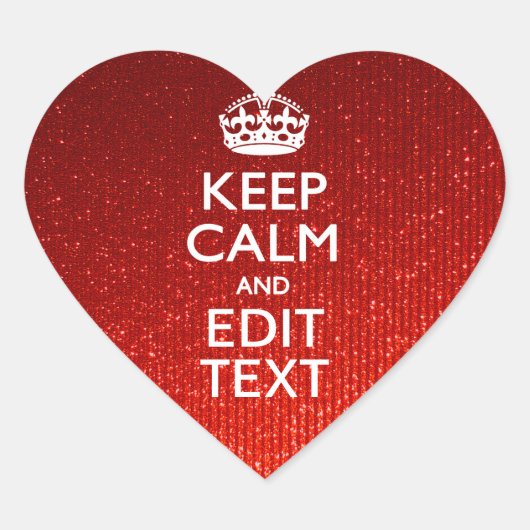 グラモールレッドフェスティバルパーソナライズされた保カム ハートシール (正面)