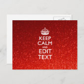 グラモールレッドフェスティバルパーソナライズされた保カム ポストカード (正面/裏面)