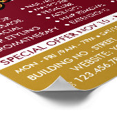 グラモール蝶、ボーティシャン、美しいサロン ポスター (角)