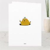 グランおもしろいグホグデイ誕生日 カード (裏面)