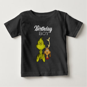 グランインチシャルボード誕生日ボーイ ベビーTシャツ