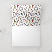 グランインチシャルボード誕生日 箔グリーティングカード (内側レイダウン)