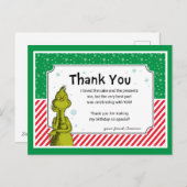 グランインチスノーフレーク誕生日サンキュー シーズンポストカード (正面/裏面)