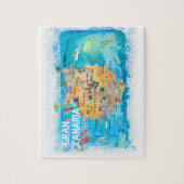 グランカナリアの地図 ジグソーパズル (縦)