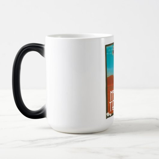 グランカナリアカナリア島、旅行ポスターアート。 モーフィングマグカップ (左)