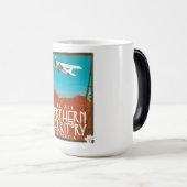 グランカナリアカナリア島、旅行ポスターアート。 モーフィングマグカップ (正面右)