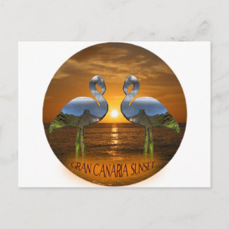グランカナリアサンセット ポストカード