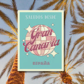 グランカナリアスペインエスパーニャのレトロヴィンテージはがき ポストカード
