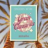 グランカナリアスペインエスパーニャのレトロヴィンテージはがき ポストカード