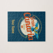 グランカナリアパロットカナリア諸島スペインヴィンテージ ジグソーパズル (横)