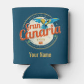 グランカナリアパロットカナリア諸島スペインヴィンテージ 缶クーラー (裏面)