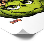 グランカボチャコケットカボチャハロウィンセ不気味ス ポスター (角)