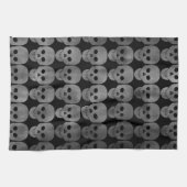 グランギーゴシックスカルハロウィーンキッチンデコール キッチンタオル (横)