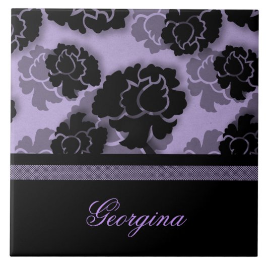 グランギーフローラデカダンスタイル、薄紫 タイル (正面)