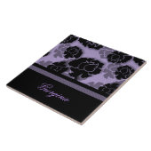 グランギーフローラデカダンスタイル、薄紫 タイル (側面)