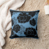 グランギーフローラデカデンス枕、青 クッション (ブランケット)